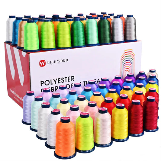 4000mx100colors Richword 108D/2 40wt Polyester Embroidery Thread / Sewing Thread