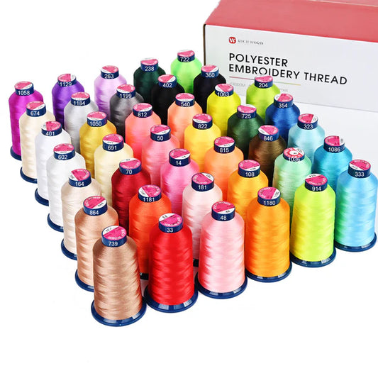 4000mx40colors Richword 108D/2 40wt Polyester Embroidery Thread / Sewing Thread
