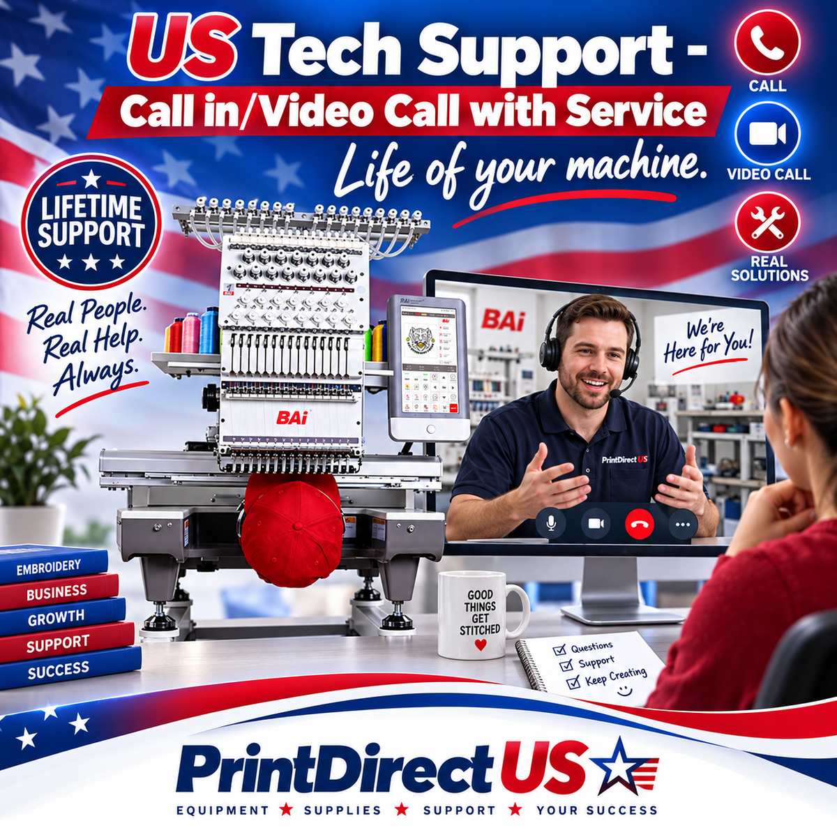 Lifetime U.S. Technical Support and Live Training