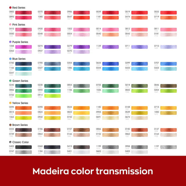 4000mx40colors Richword 108D/2 40wt Polyester Embroidery Thread / Sewing Thread