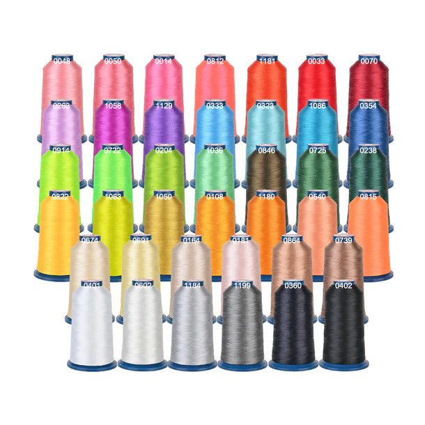 4000mx40colors Richword 108D/2 40wt Polyester Embroidery Thread / Sewing Thread