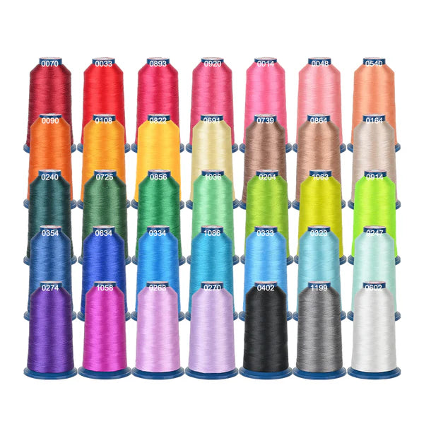 4000m*60colors Richword 108D/2 40wt Polyester Embroidery Thread / Sewing Thread
