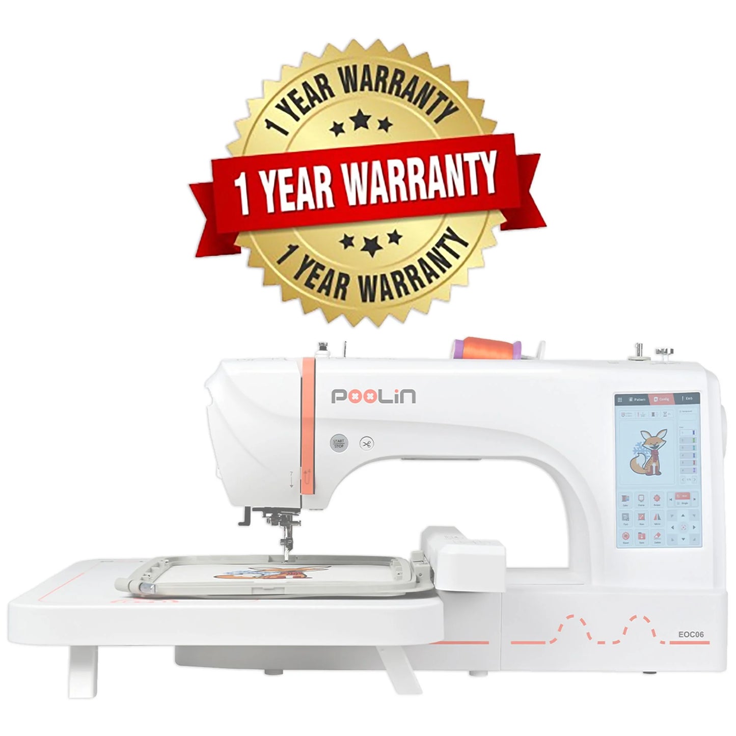 Poolin EOC06 Computerized Embroidery Machine – Power Meets Precision for Home Business Creators