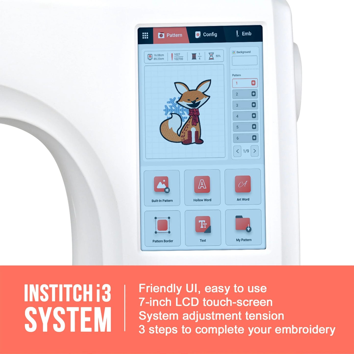 Poolin EOC06 Computerized Embroidery Machine – Power Meets Precision for Home Business Creators