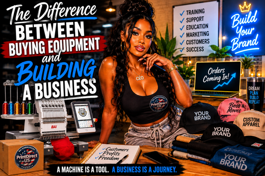 Buying equipment and building a business are not the same thing.