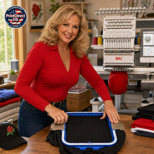 How Mighty Hoops Can Improve Embroidery Production and Why They Make Sense on a BAi Embroidery Machine