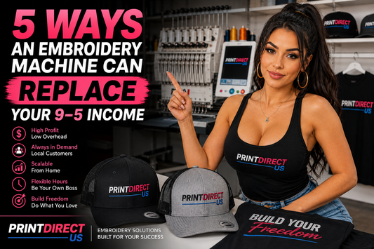 5 Ways an Embroidery Machine Can Replace Your 9–5 Income