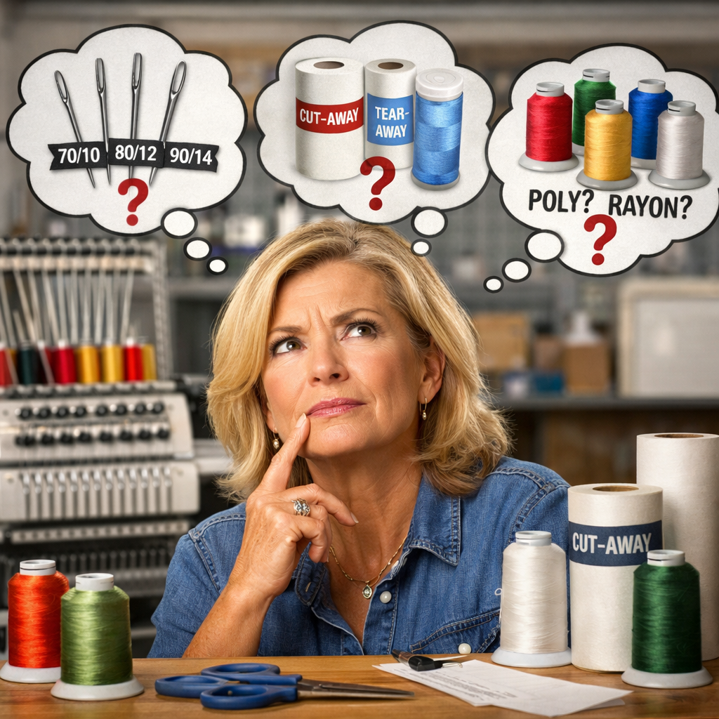 🧵 Understanding Thread, Needles, and Stabilizers (Simple but Powerful Guide)