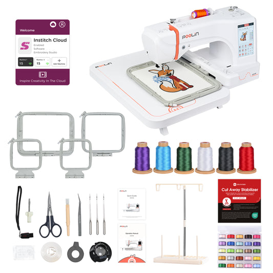 Poolin EOC06 Computerized Embroidery Machine – Power Meets Precision for Home Business Creators