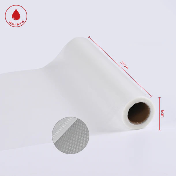 New Wash Away Water Soluble Embroidery Topping Film 12in*25Yards 35um Roll Package