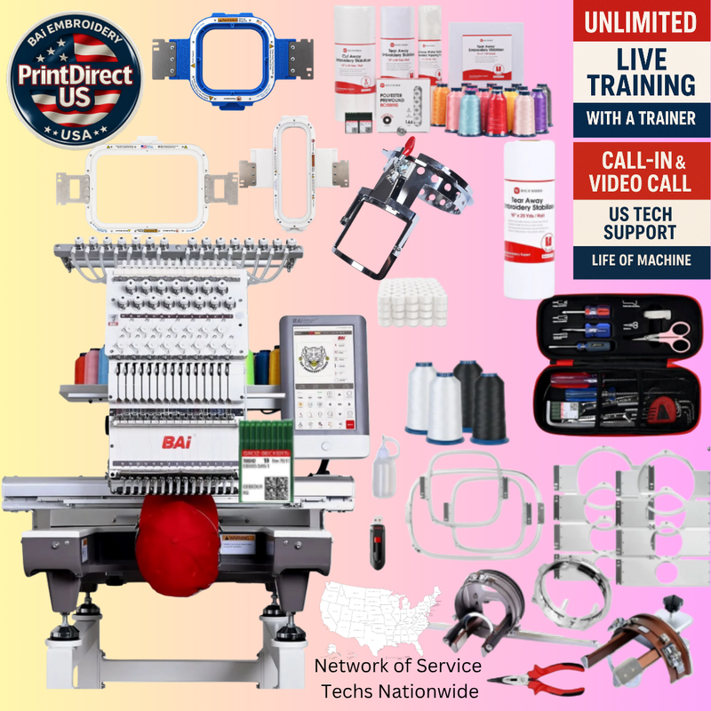 The (New) BAi Mirror, with Industry Favorite Mighty Hoop Bundle, Enhanced Starter Kit, Pocket Frame, and shipping included or Pick Up!