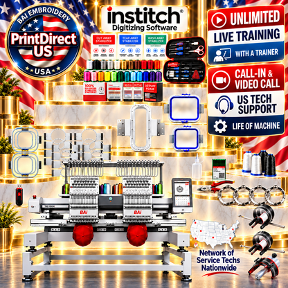 BAi Vision 2-Head Industry Favorite Mighty Hoop Bundle
