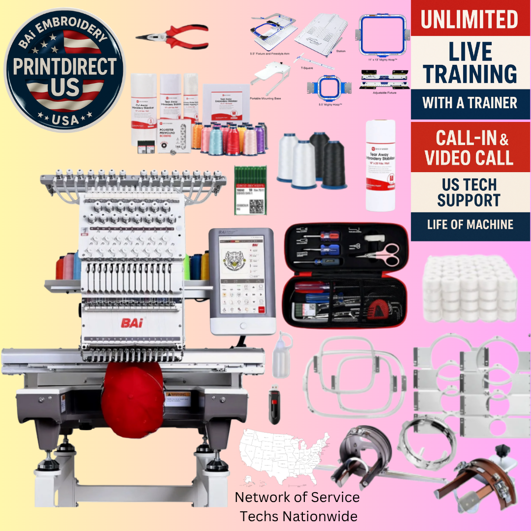 The (New) BAi Mirror, with Ultimate Embroidery Bundle, Enhanced Starter Kit and shipping included!