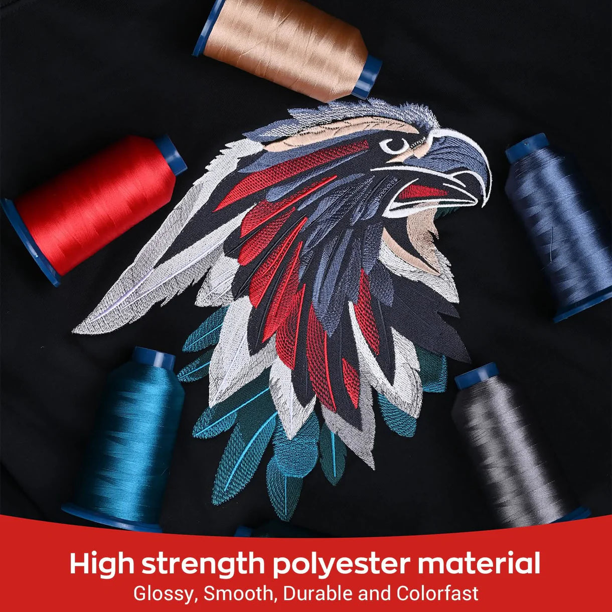 100 Individual colors 4000m 108D/2 40wt Richword Selected Polyester Embroidery Thread / Sewing Thread