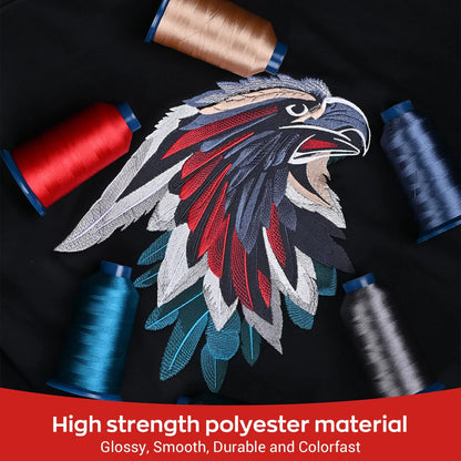 100 Individual colors 4000m 108D/2 40wt Richword Selected Polyester Embroidery Thread / Sewing Thread