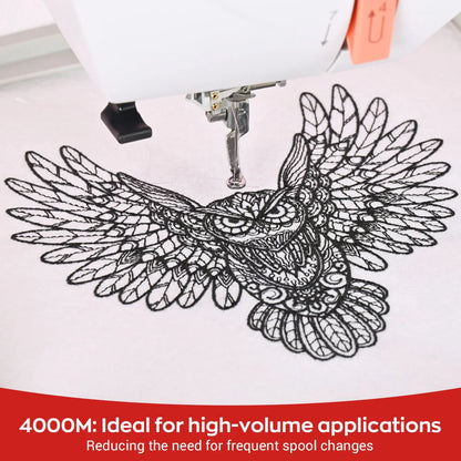 100 Individual colors 4000m 108D/2 40wt Richword Selected Polyester Embroidery Thread / Sewing Thread
