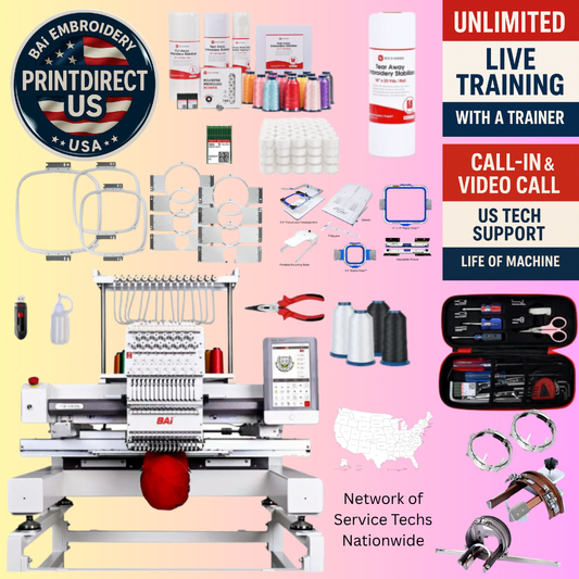 The (New) BAi Vision, with Ultimate Embroidery Bundle, Enhanced Starter Kit and shipping included!