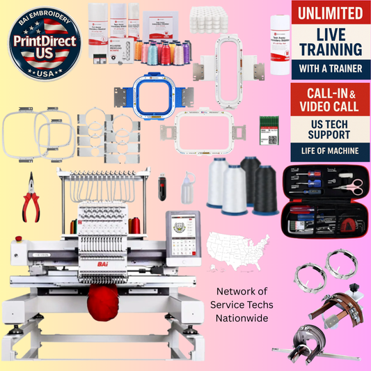 The (New) BAi Vision, with Industry Favorite Mighty Hoop Bundle, Enhanced Starter Kit and shipping included!