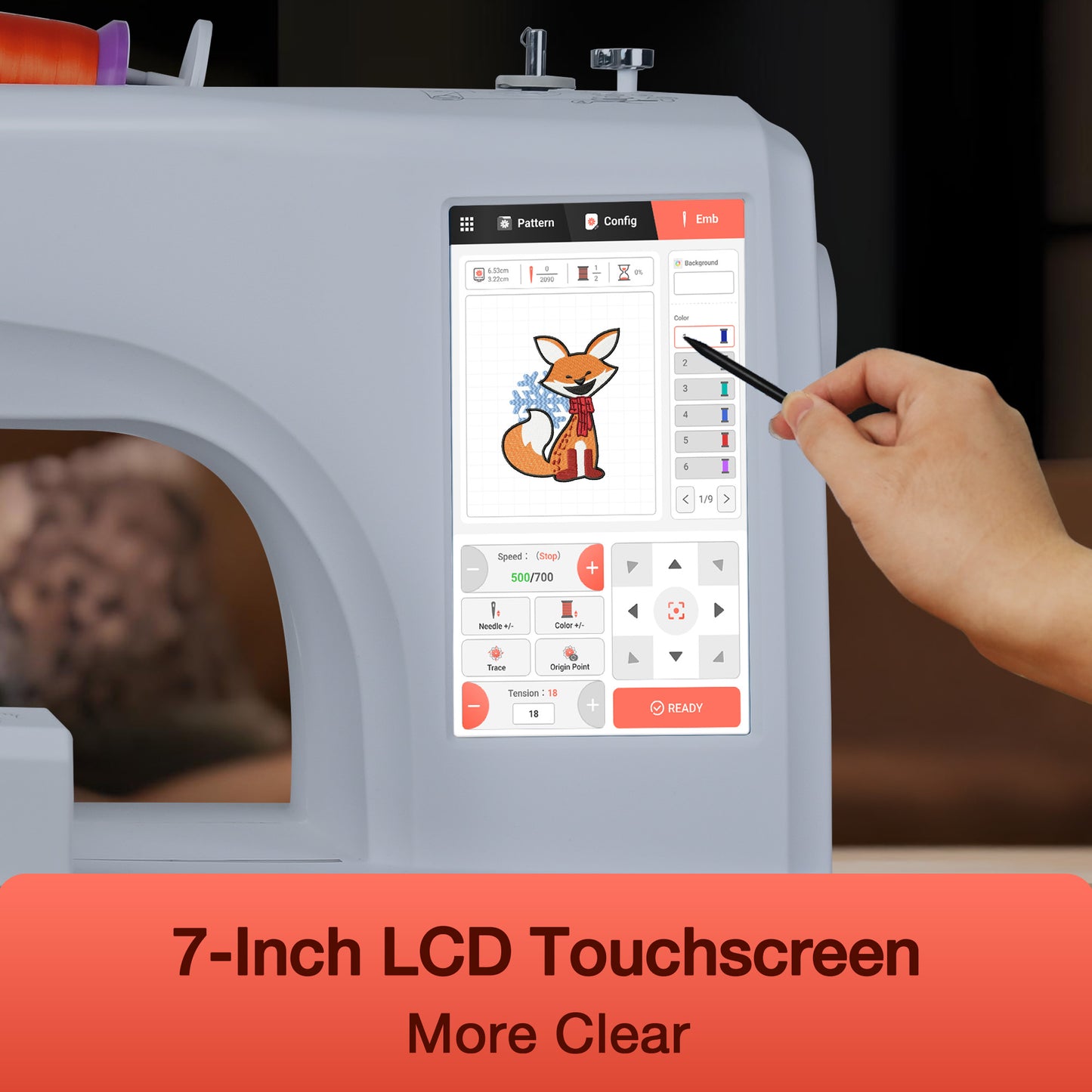 Poolin EOC06 Computerized Embroidery Machine – Power Meets Precision for Home Business Creators