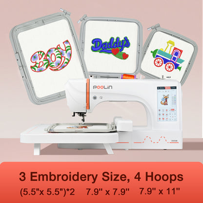 Poolin EOC06 Computerized Embroidery Machine – Power Meets Precision for Home Business Creators