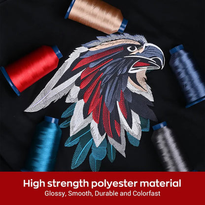 4000m*40rolls*20 hot colors Richword 108D/2 40wt Polyester Embroidery Thread