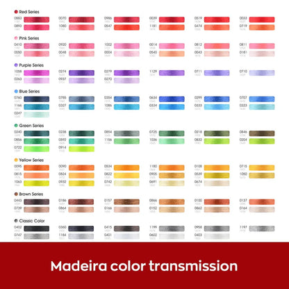 4000mx40colors Richword 108D/2 40wt Polyester Embroidery Thread / Sewing Thread