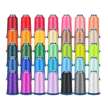4000m*60colors Richword 108D/2 40wt Polyester Embroidery Thread / Sewing Thread
