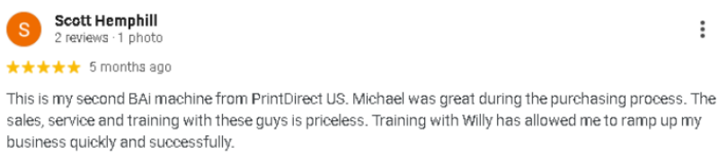 Customer Review - Scott Hemphill