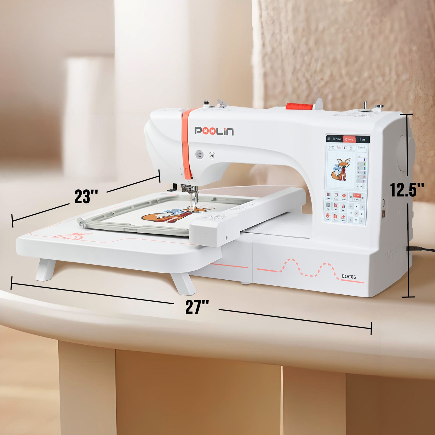 Poolin EOC06 Computerized Embroidery Machine – Power Meets Precision for Home Business Creators