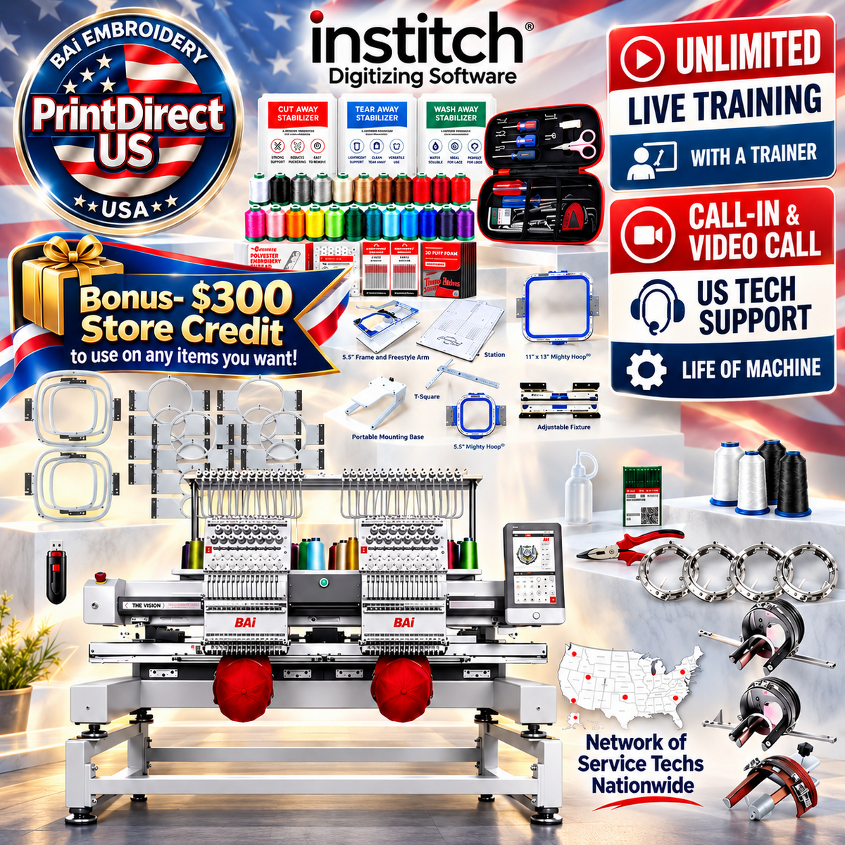 BAi Vision 2-Head Ultimate Bundle
