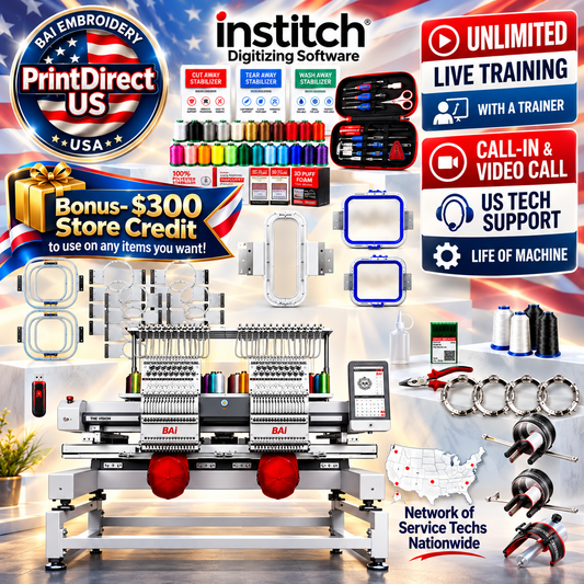 BAi Vision 2-Head Industry Favorite Mighty Hoop Bundle