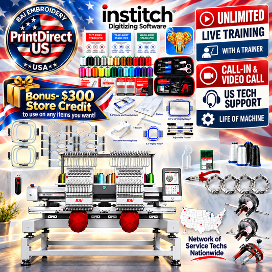 BAi Vision 2-Head Wilcom Ultimate Bundle