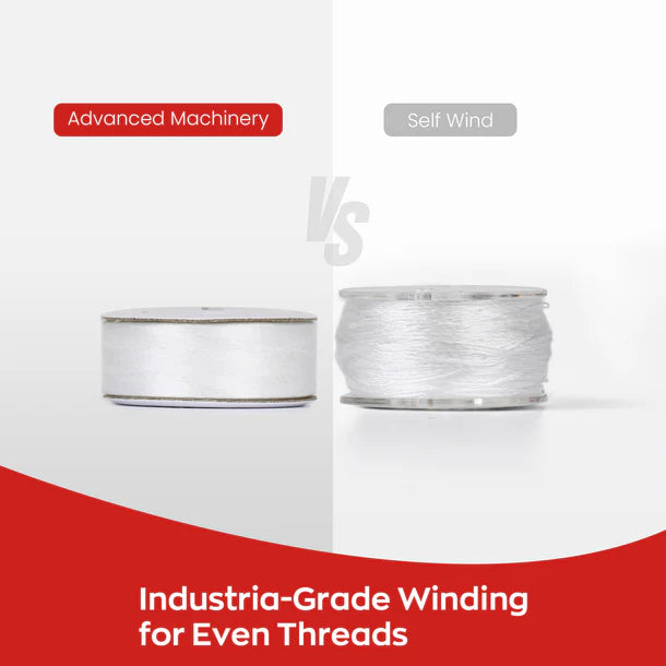 Style L Prewound Paper Side 70D/2(60WT) White (144 Bobbins)