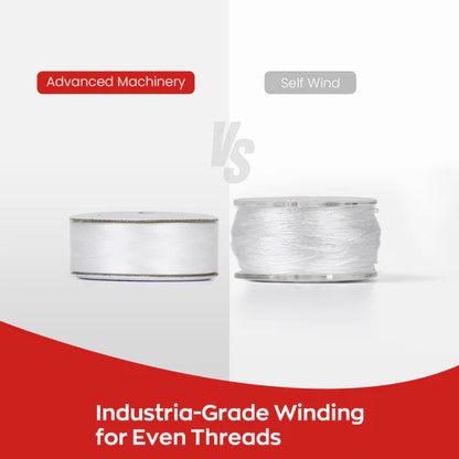 Style L Prewound Paper Side 70D/2(60WT) White (144 Bobbins)
