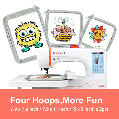 Poolin EOC06 Computerized Embroidery Machine – Power Meets Precision for Home Business Creators
