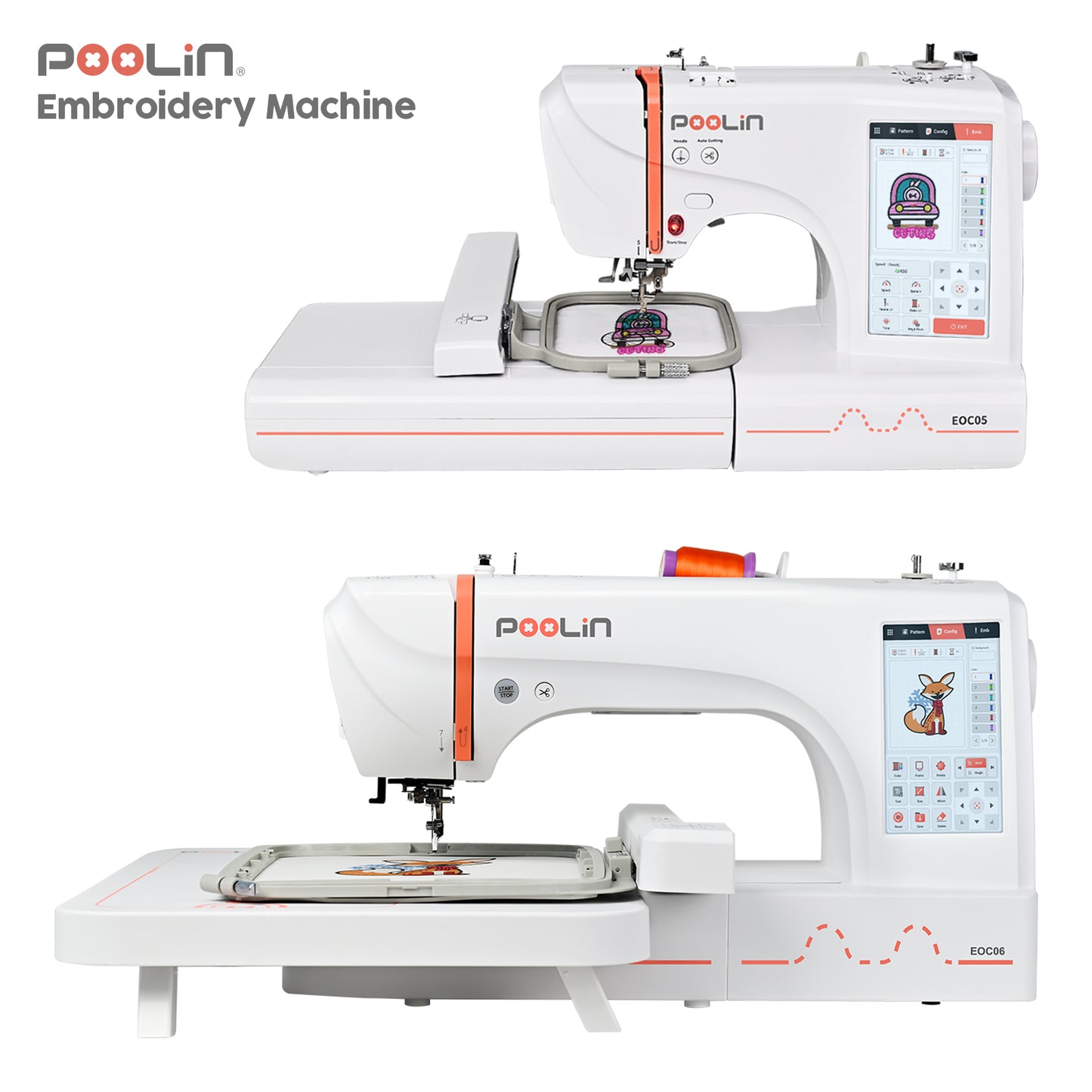 Poolin EOC06 Computerized Embroidery Machine – Power Meets Precision for Home Business Creators