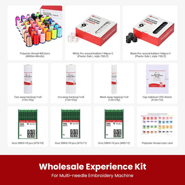 Wholesale Experience Embroidery Consumables Kit (For multi-needle embroidery machine)