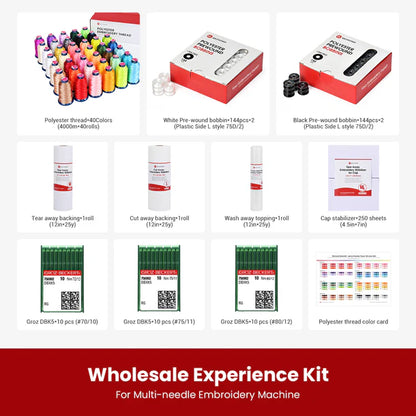 Wholesale Experience Embroidery Consumables Kit (For multi-needle embroidery machine)